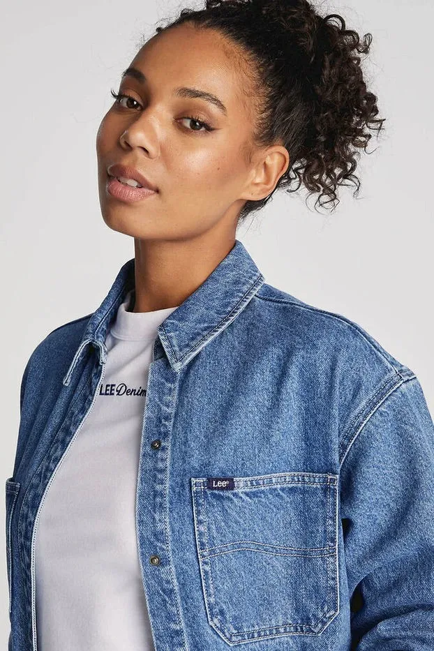 Signature Indigo Dust Relaxed Denim Shirt