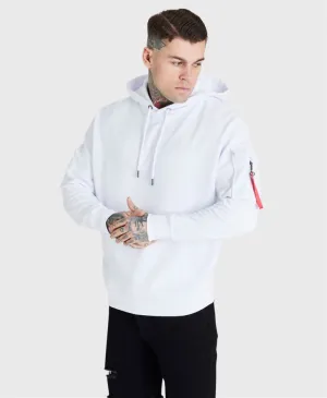 Sik Silk Ss-22231 Overhead Flight Hoodie White