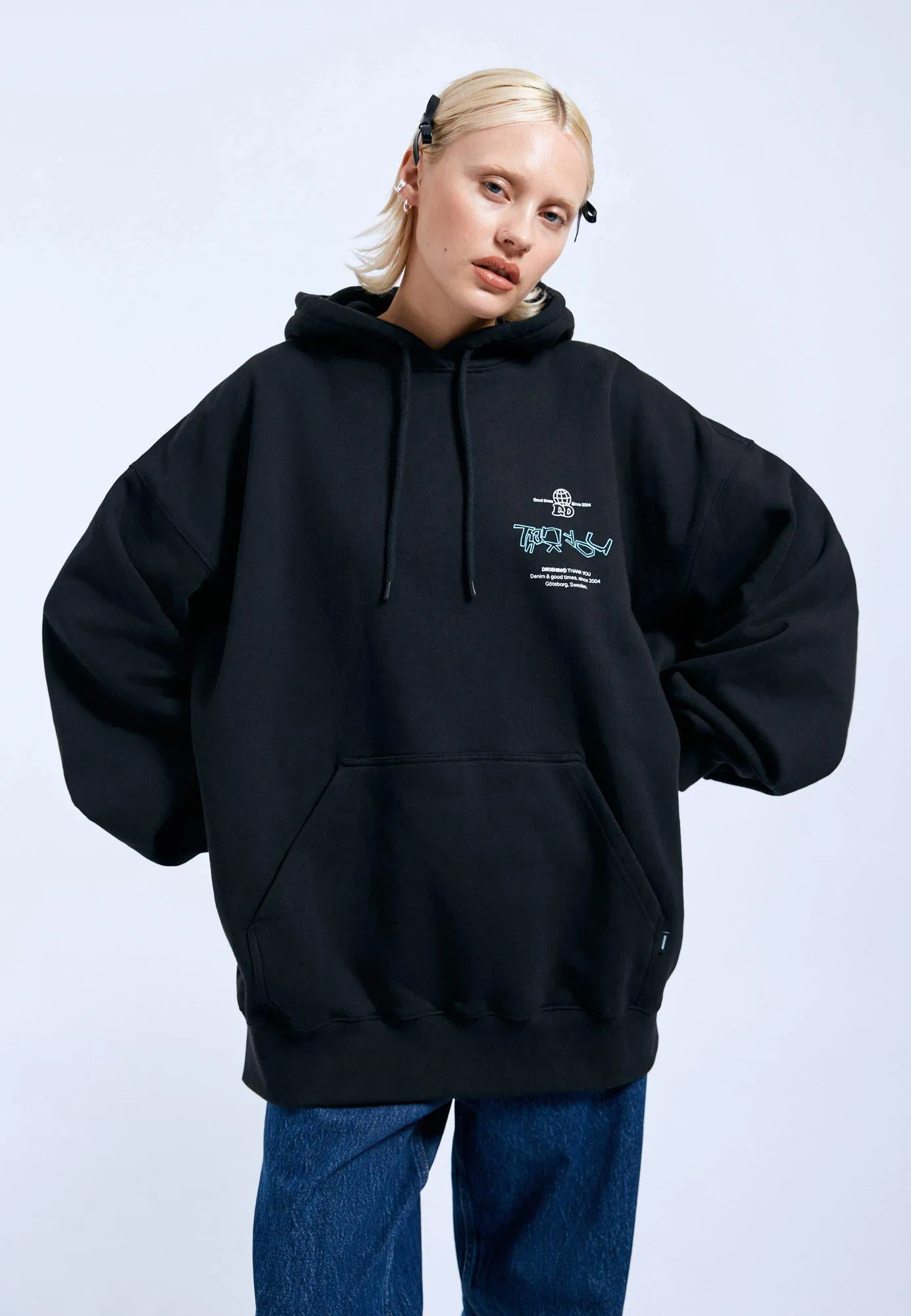 Siri Hoodie - Black Thank You