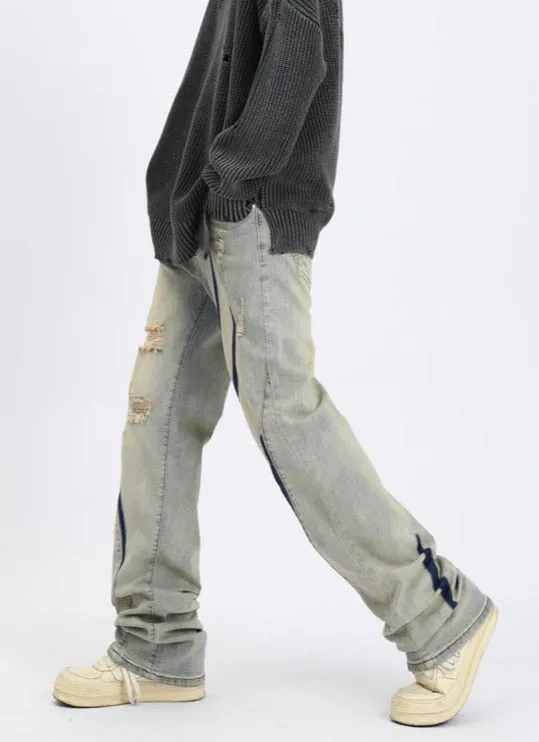 Slash Distressed Jeans