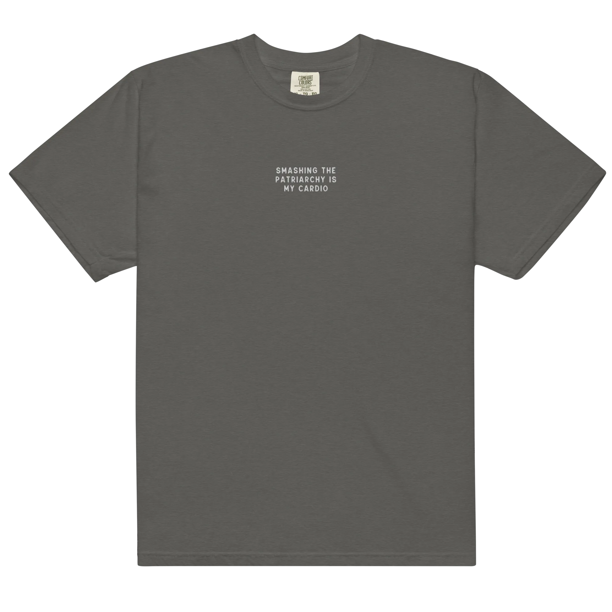 Smashing Patriarchy Cardio Embroidered Premium T-Shirt