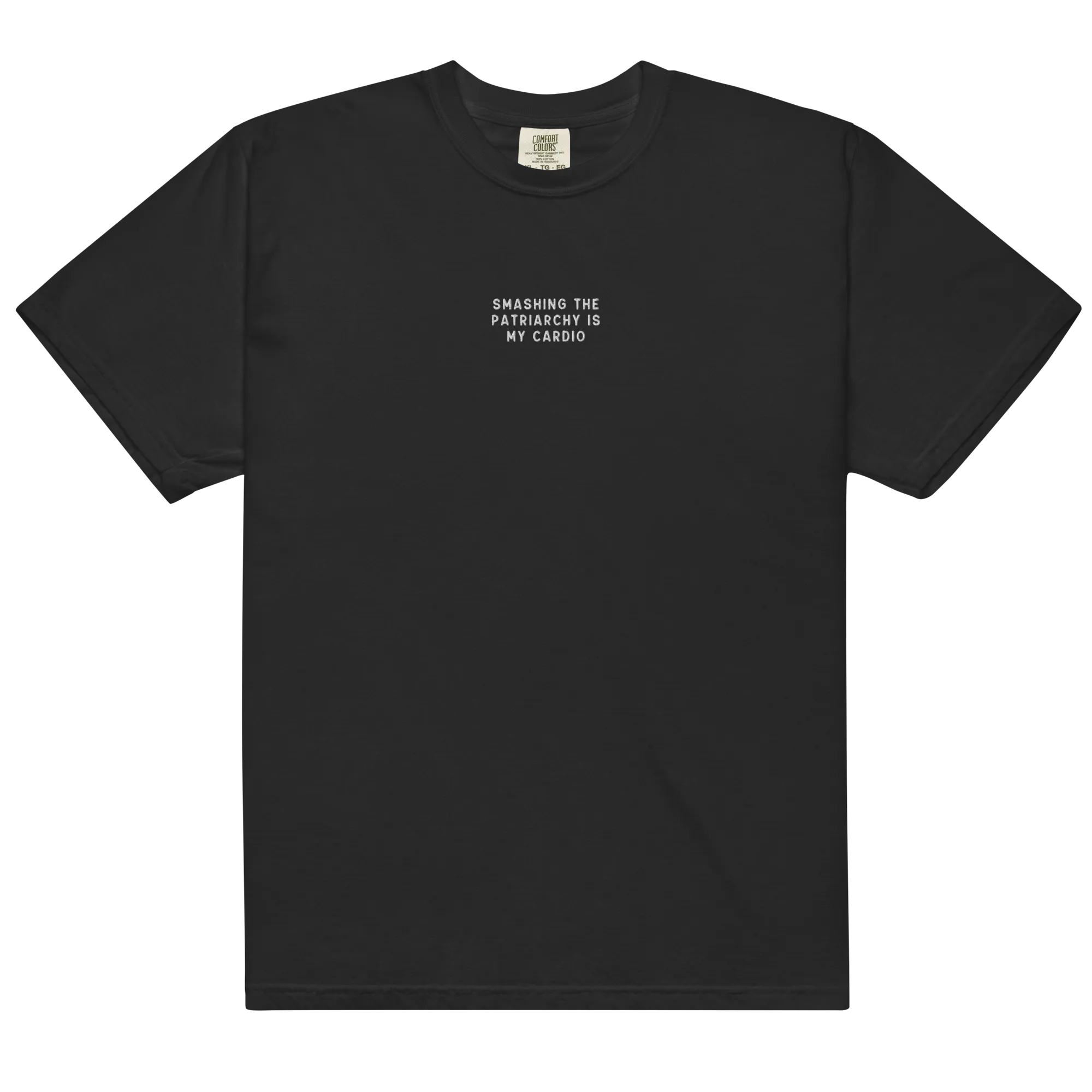 Smashing Patriarchy Cardio Embroidered Premium T-Shirt