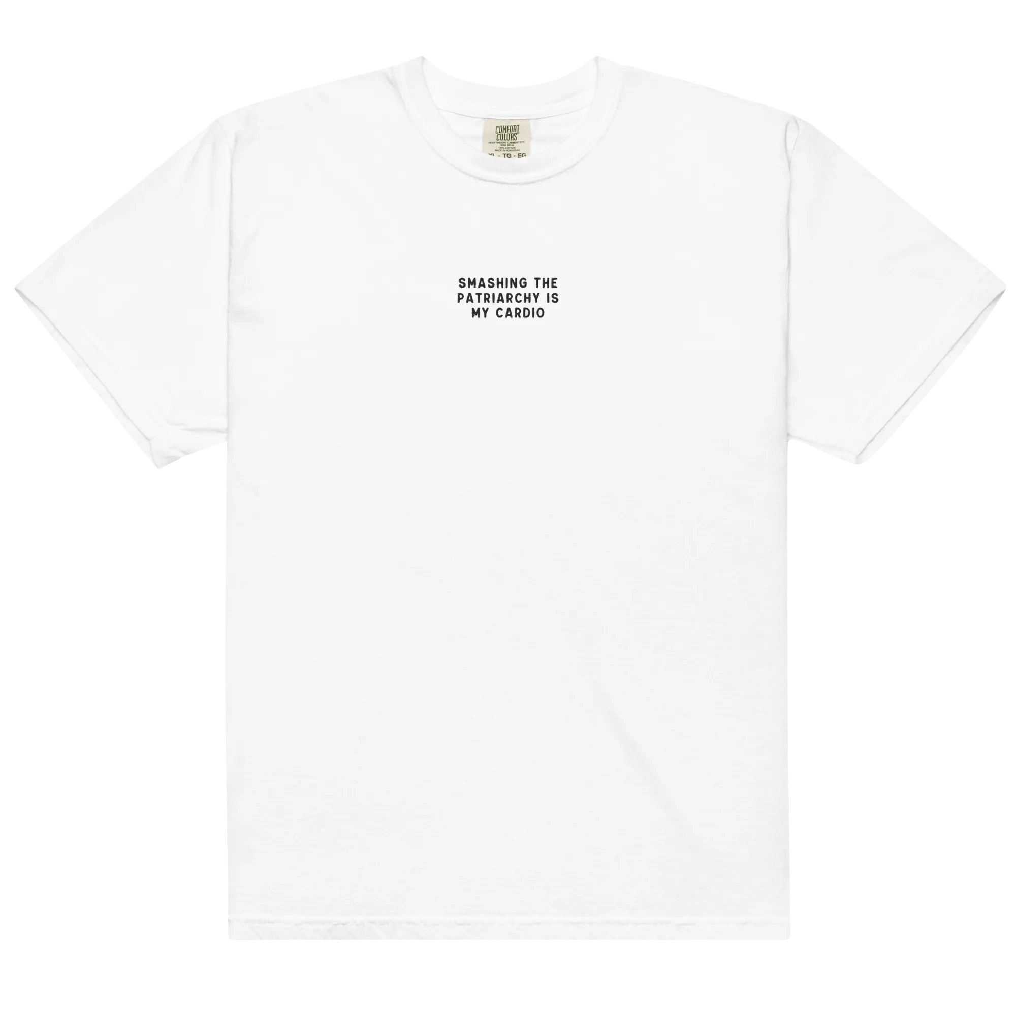Smashing Patriarchy Cardio Embroidered Premium T-Shirt