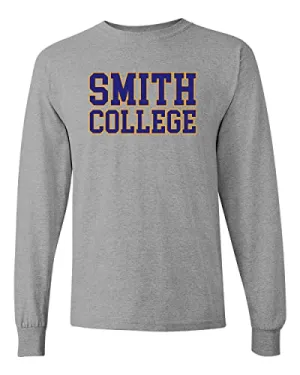 Smith College Block Letters Long Sleeve Shirt
