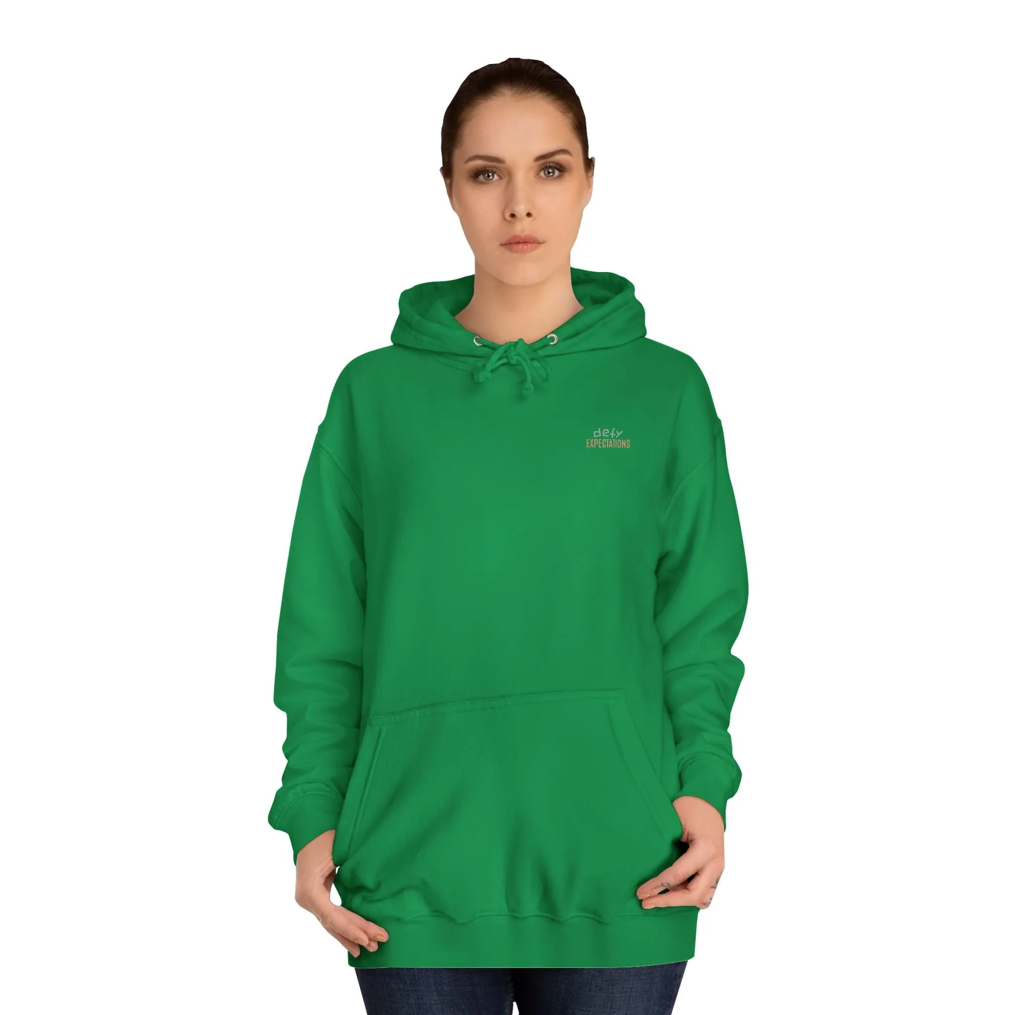 SNRG Unisex Hoodie - Defy Expectations, Sweatshirt, Hooded Jacket, Casual Pullover, Trendy Apparel, Outerwear, Hoodie
