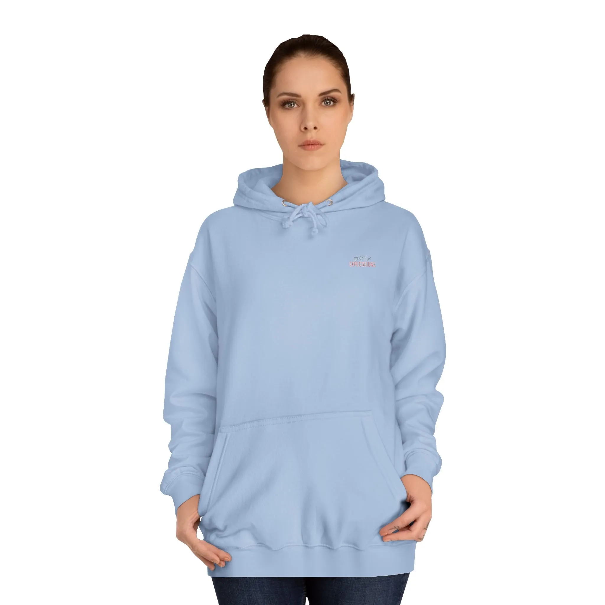 SNRG Unisex Hoodie - Defy Expectations, Sweatshirt, Hooded Jacket, Casual Pullover, Trendy Apparel, Outerwear, Hoodie