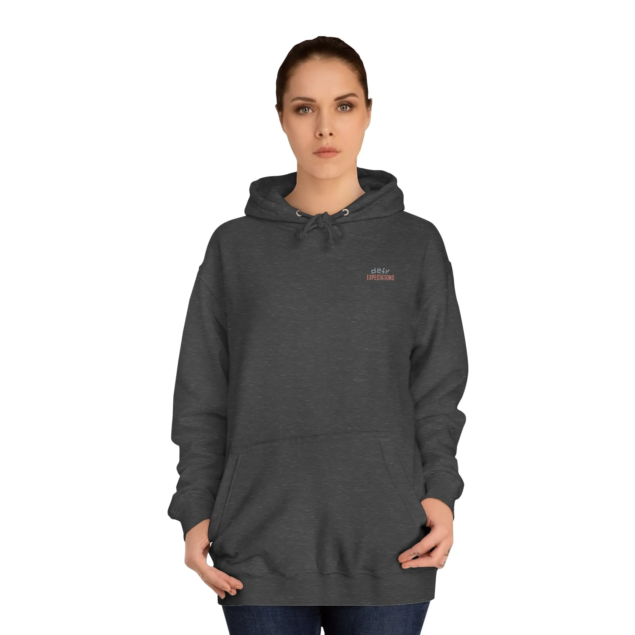 SNRG Unisex Hoodie - Defy Expectations, Sweatshirt, Hooded Jacket, Casual Pullover, Trendy Apparel, Outerwear, Hoodie