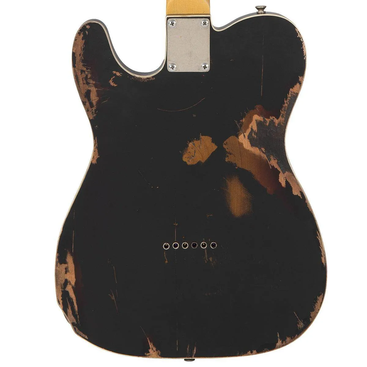 SOLD – Vintage V59 ProShop Custom-Build ~ Heavy Distressed Black over Tobacco Sunburst (Contact: Richards Guitars. www.rguitars.co.uk)