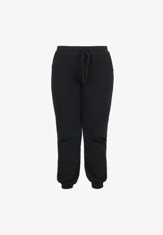 Sonica Active Cotton Jogger Pants - Black