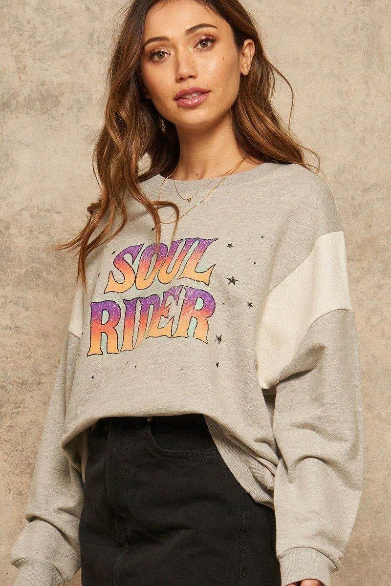 Soul Rider French Terry Graphic Sweatshirt