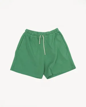 SPS05.46 - Retro Fleece Sweat Shorts Organic Cotton - Grass