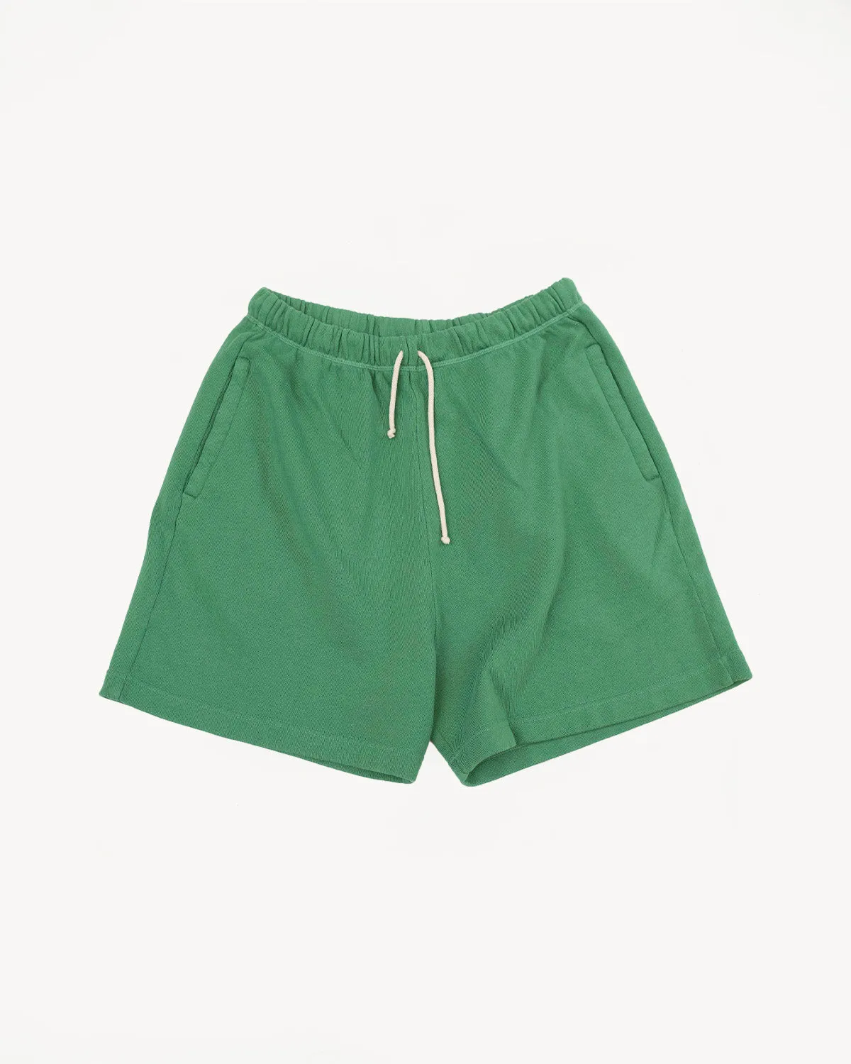 SPS05.46 - Retro Fleece Sweat Shorts Organic Cotton - Grass