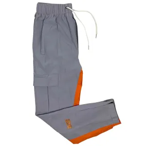 Stealth Cargo Track Pant - Light Gray/Orange