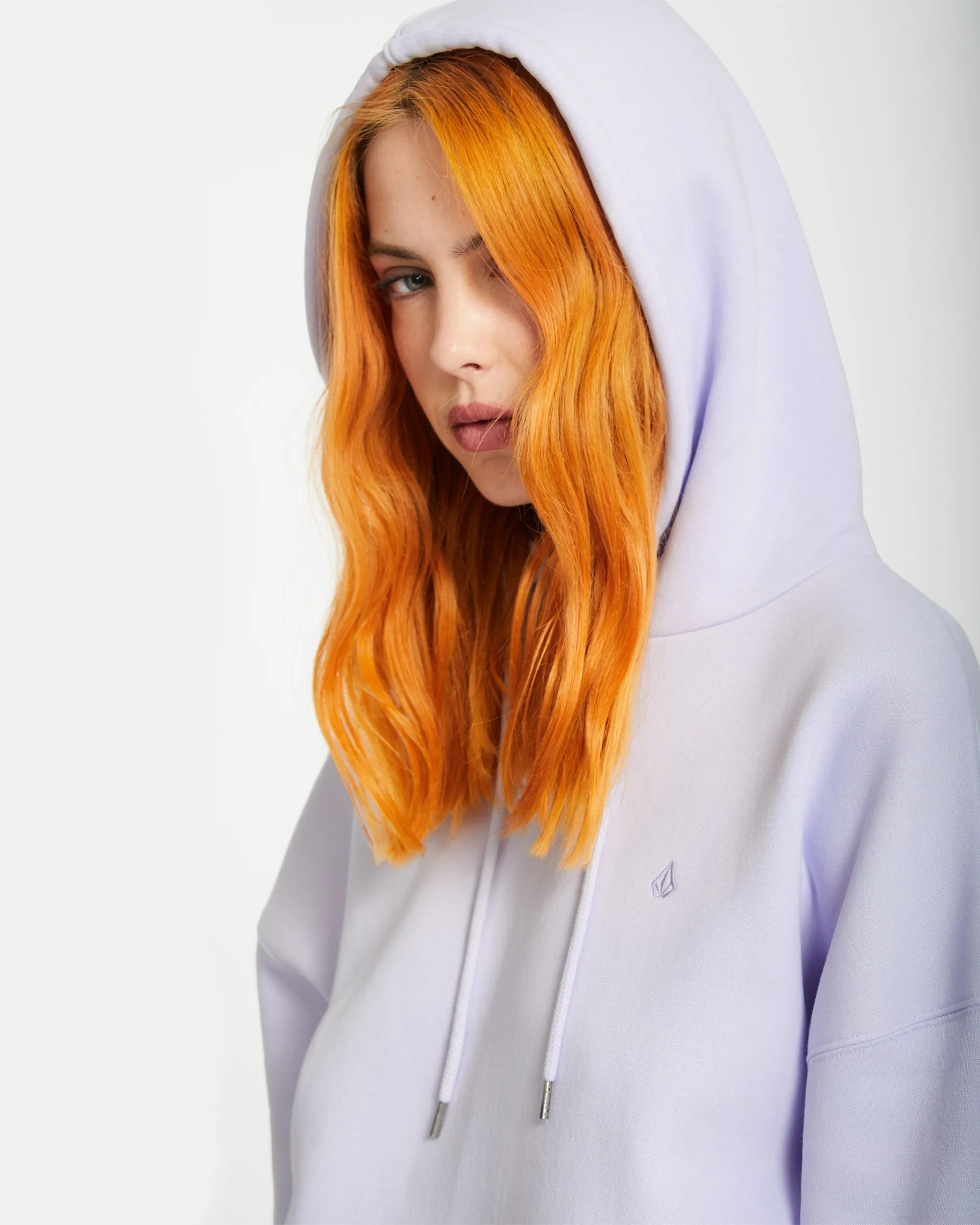 Stone Heart Up Hoodie - DUSTY LAVENDER
