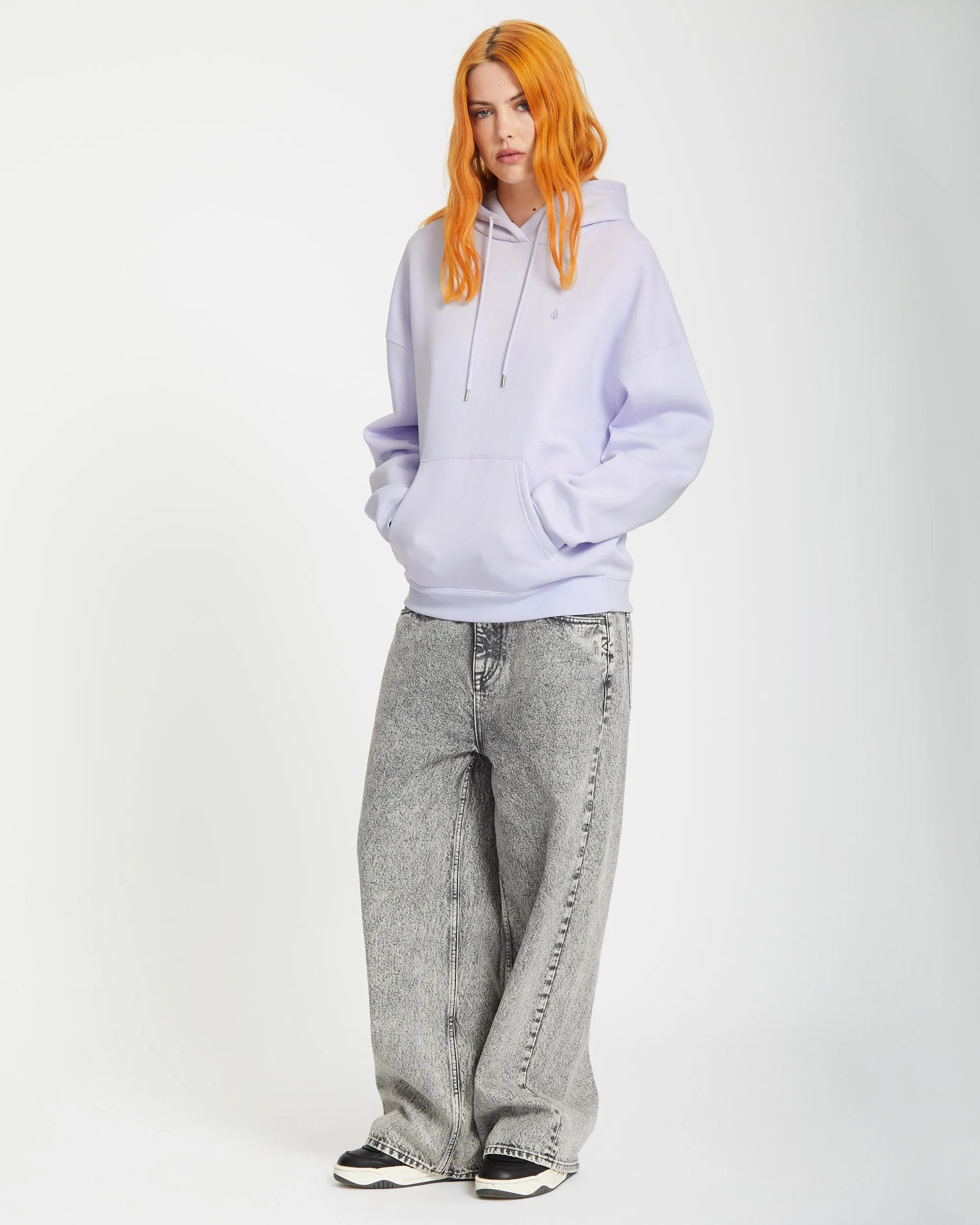 Stone Heart Up Hoodie - DUSTY LAVENDER