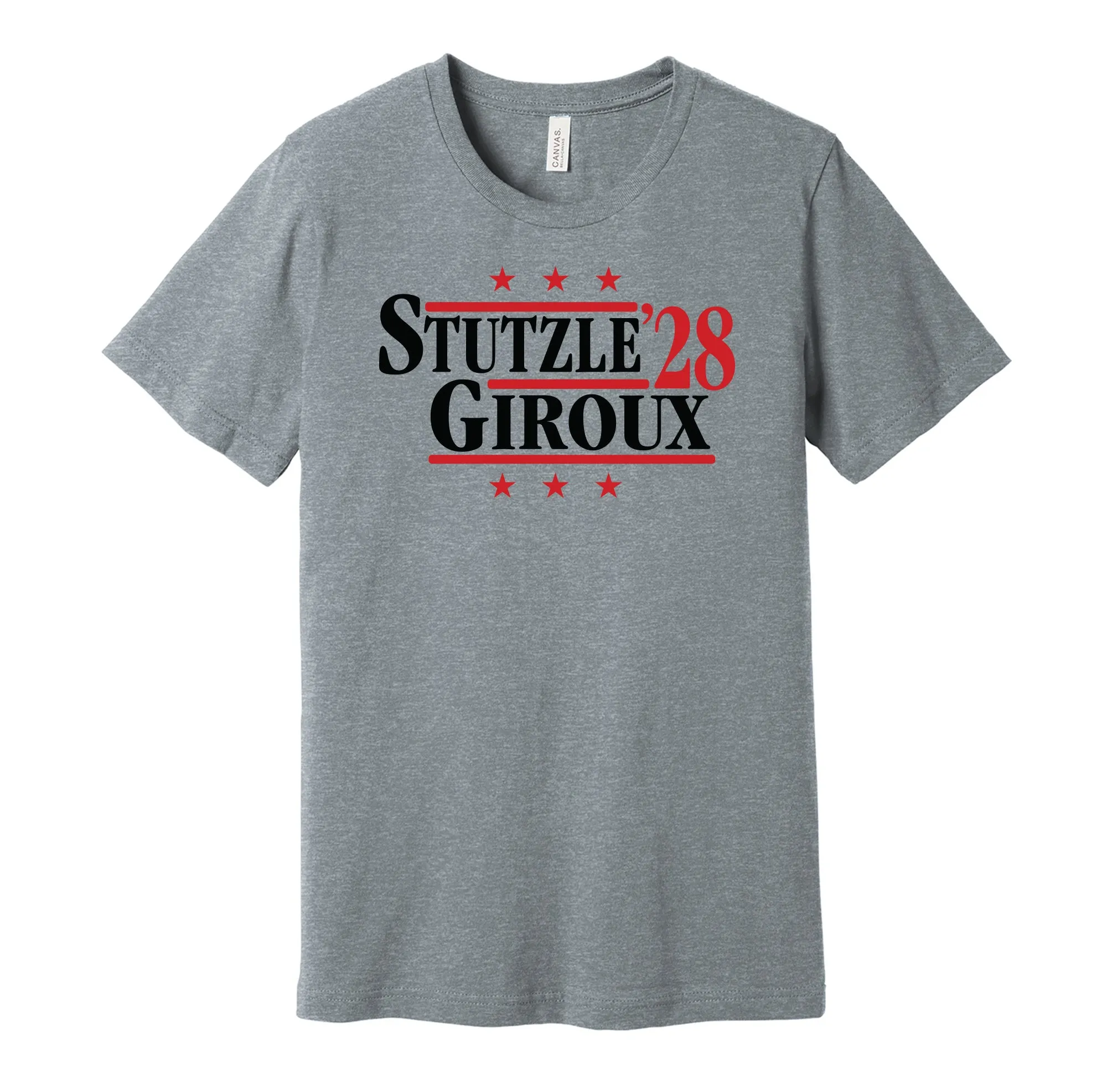 Stutzle & Giroux '28 - Ottawa Hockey Political Campaign Parody T-Shirt - Hyper Than Hype Shirts