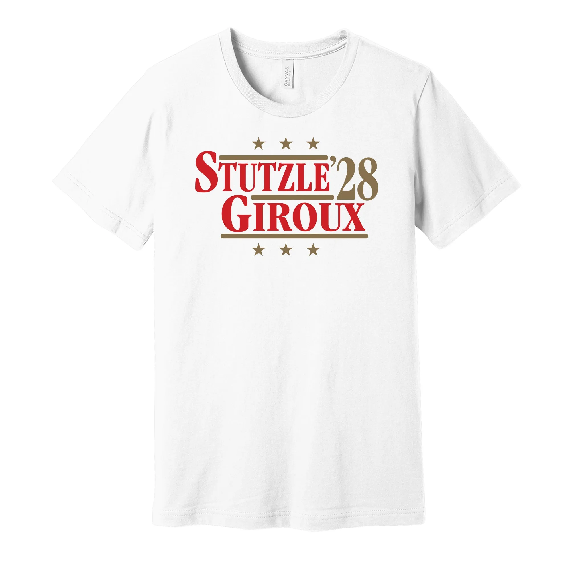 Stutzle & Giroux '28 - Ottawa Hockey Political Campaign Parody T-Shirt - Hyper Than Hype Shirts