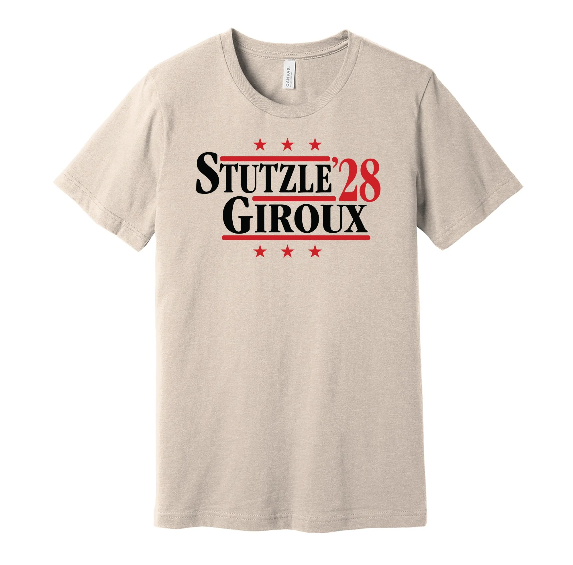Stutzle & Giroux '28 - Ottawa Hockey Political Campaign Parody T-Shirt - Hyper Than Hype Shirts
