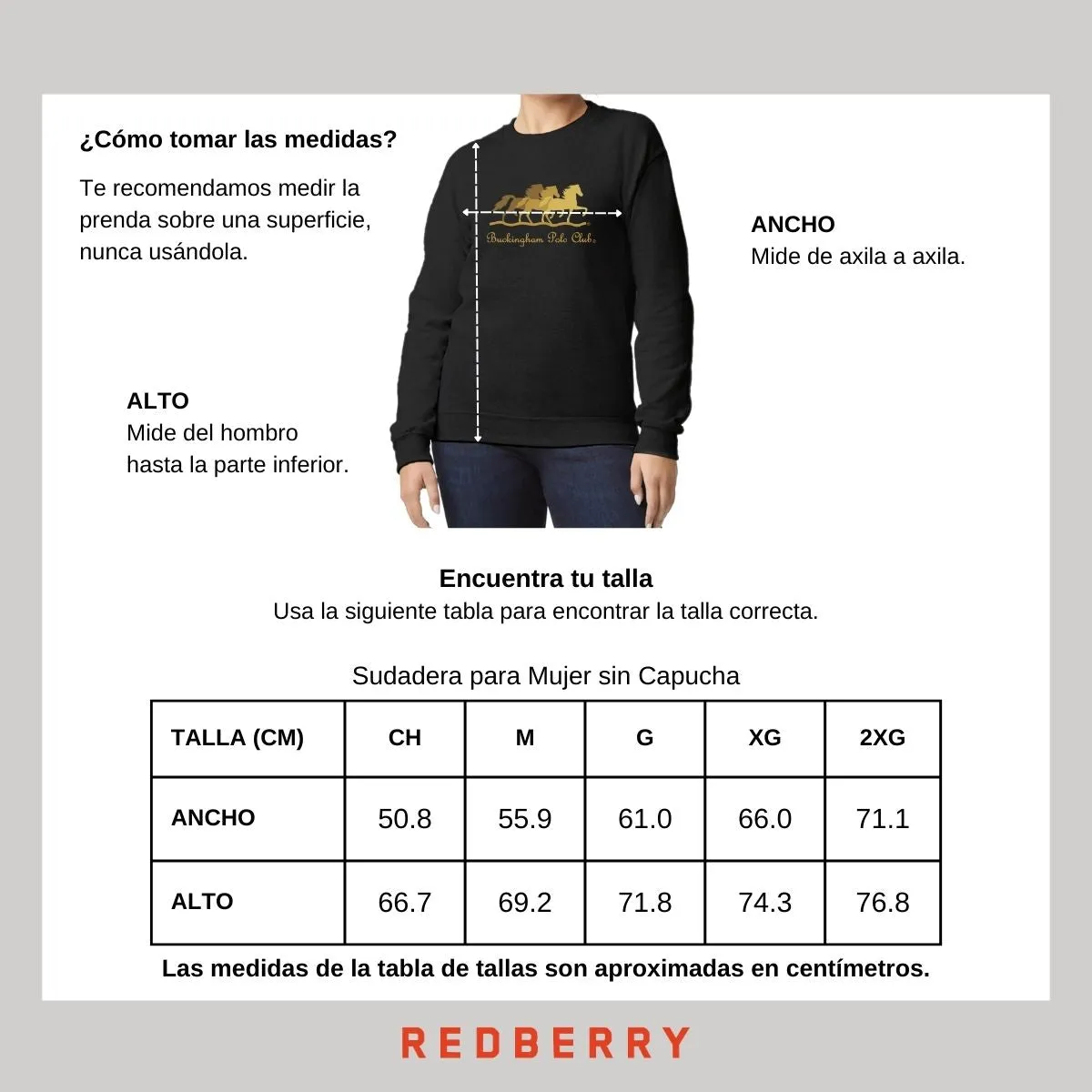 Sudadera Mujer Buckingham Polo Club Caballos