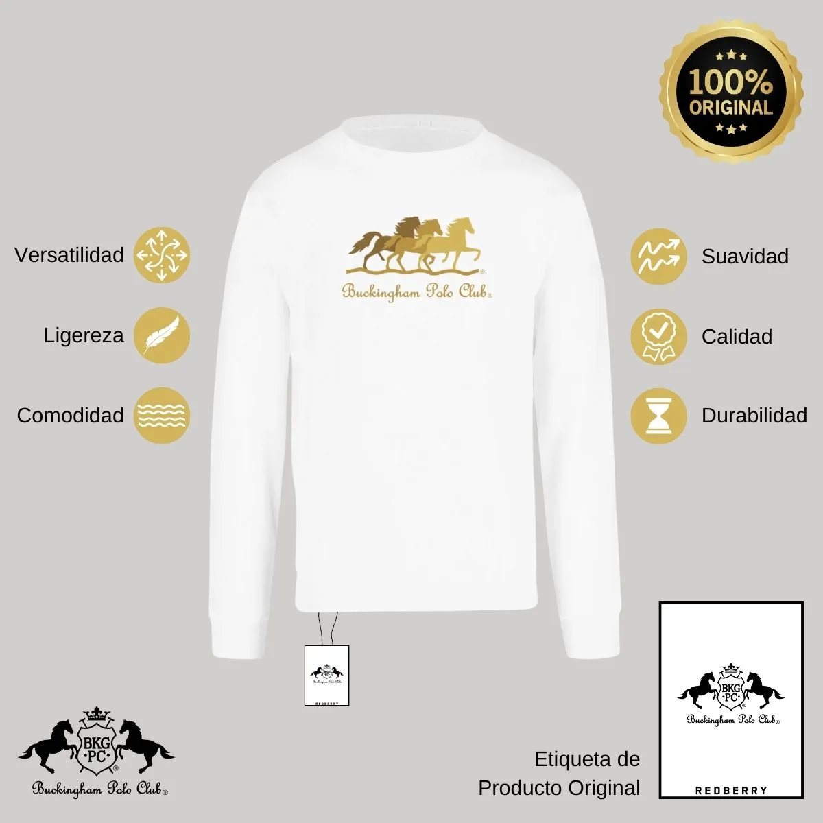 Sudadera Mujer Buckingham Polo Club Caballos