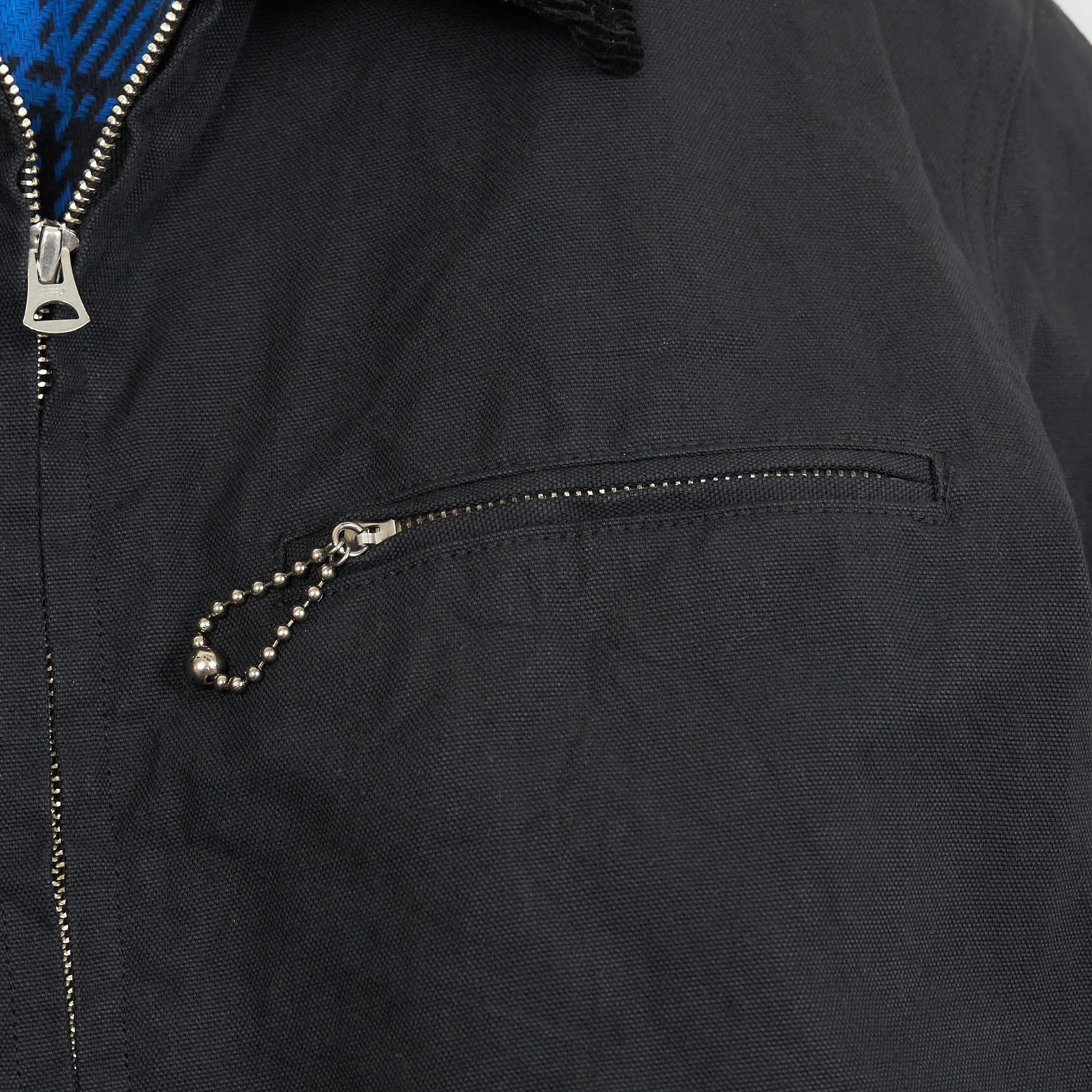 Sugar Cane Sulfide Heavy Canvas Oversized  Zip Jacket