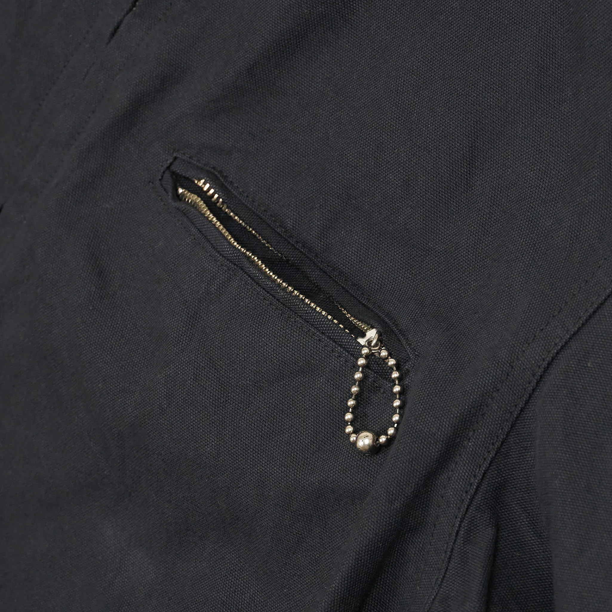 Sugar Cane Sulfide Heavy Canvas Oversized  Zip Jacket