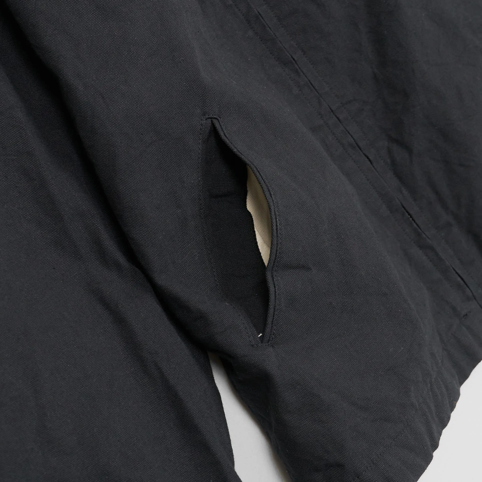 Sugar Cane Sulfide Heavy Canvas Oversized  Zip Jacket
