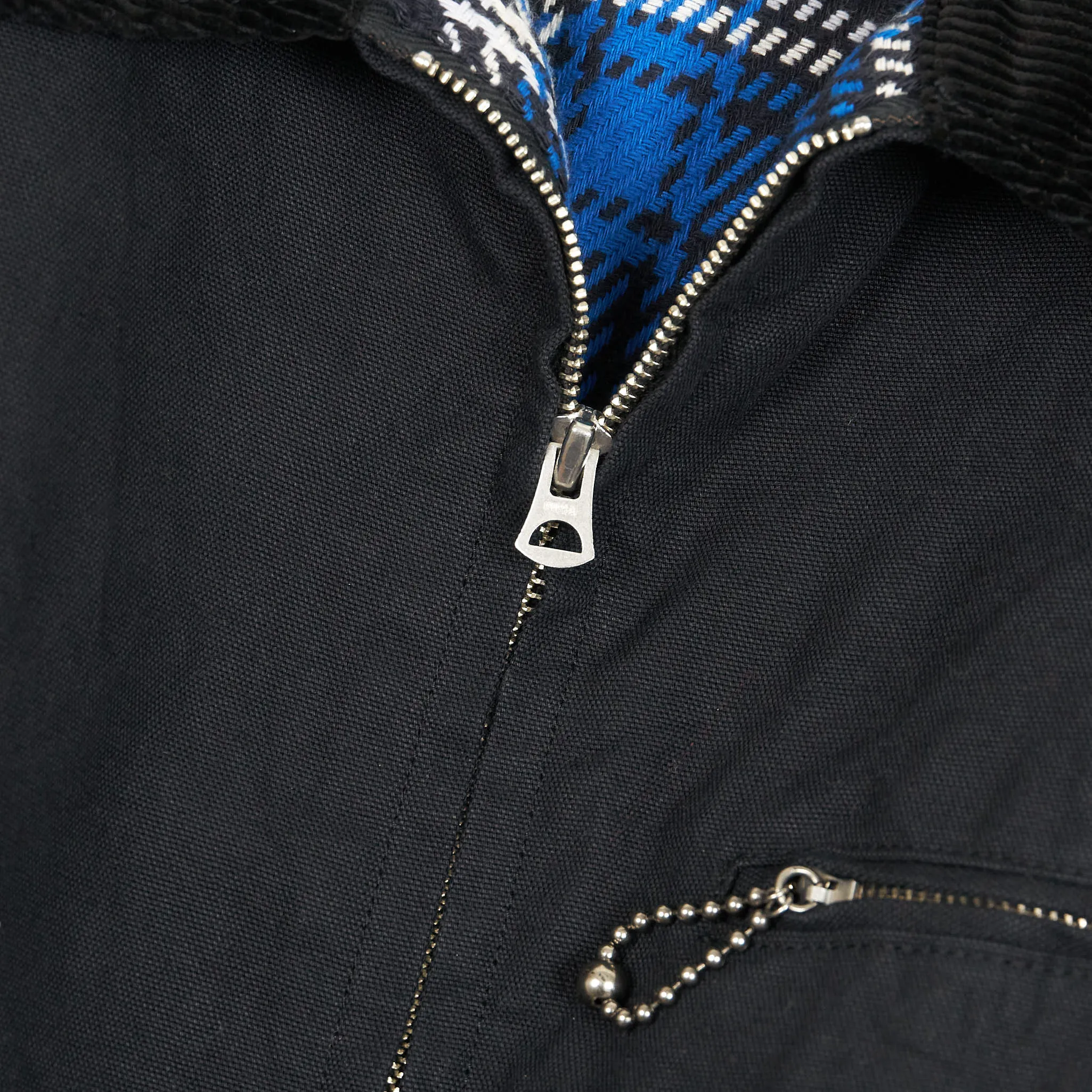 Sugar Cane Sulfide Heavy Canvas Oversized  Zip Jacket