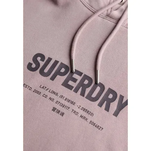 Superdry Sport Utility Hoodie in Cloud Grey