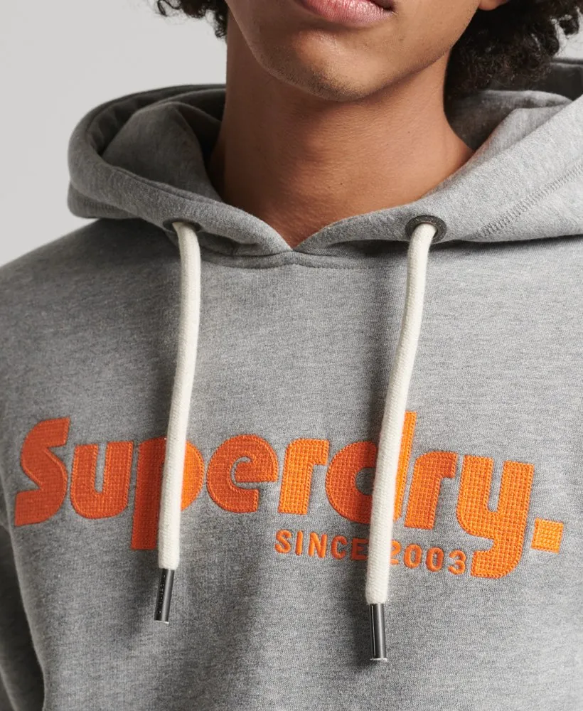 Superdry Vintage Terrain Hoodie Grey Marl