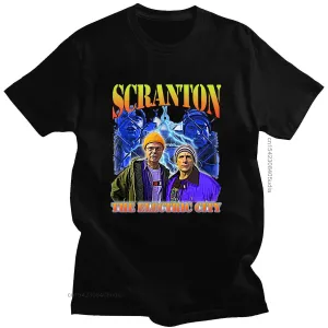 T-shirt Année 80 Noir Scranton