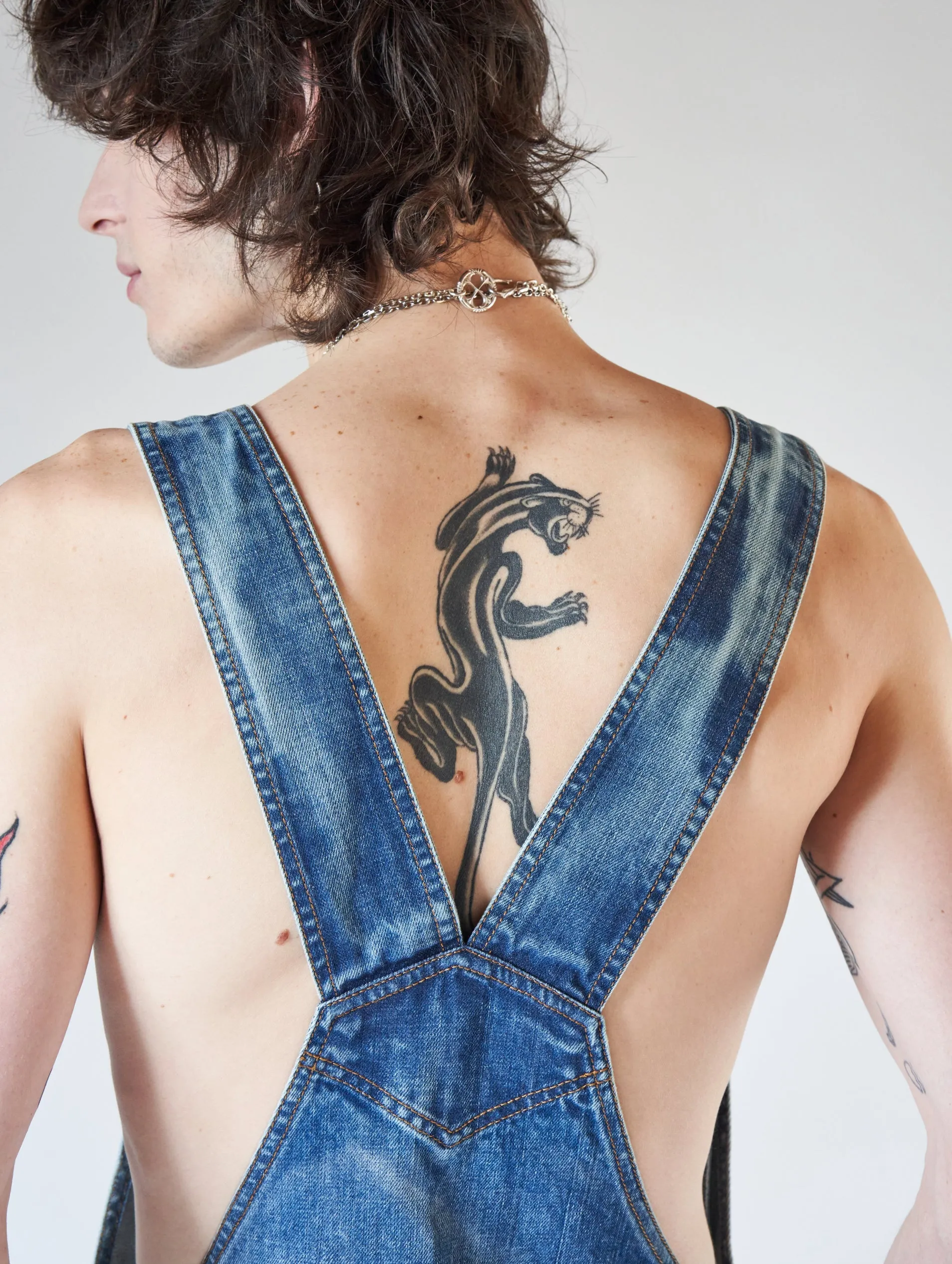 TAYLOR OVERALL IN DISTRESSED BLUE