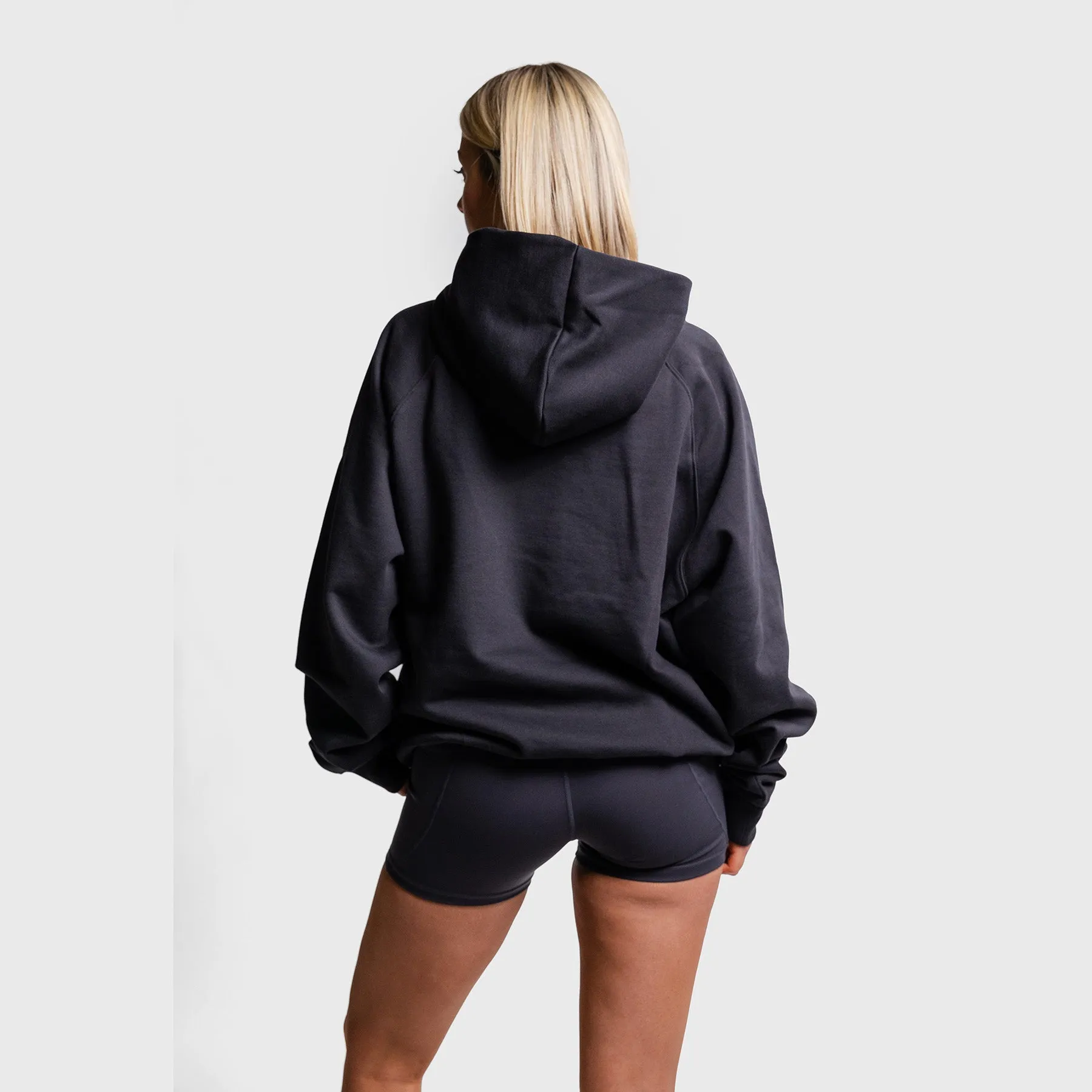 THE BRAVE - OVERSIZED HOODIE - BLACK