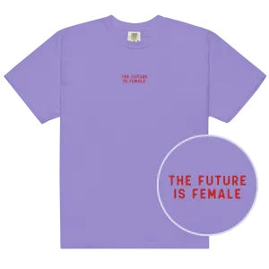 The Future Is Female Embroidered Premium T-Shirt