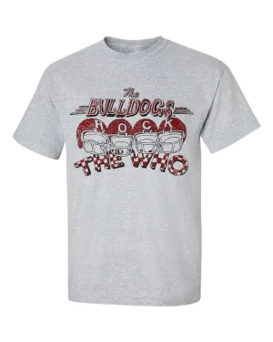The Who Mississippi State Bulldogs Rock Gray Thrifted Tee