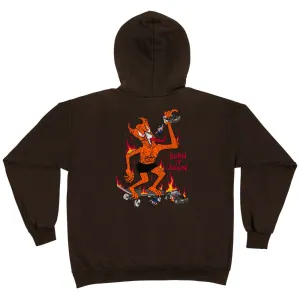 Thrasher - Burn It Down Hoodie Dark Chocolate