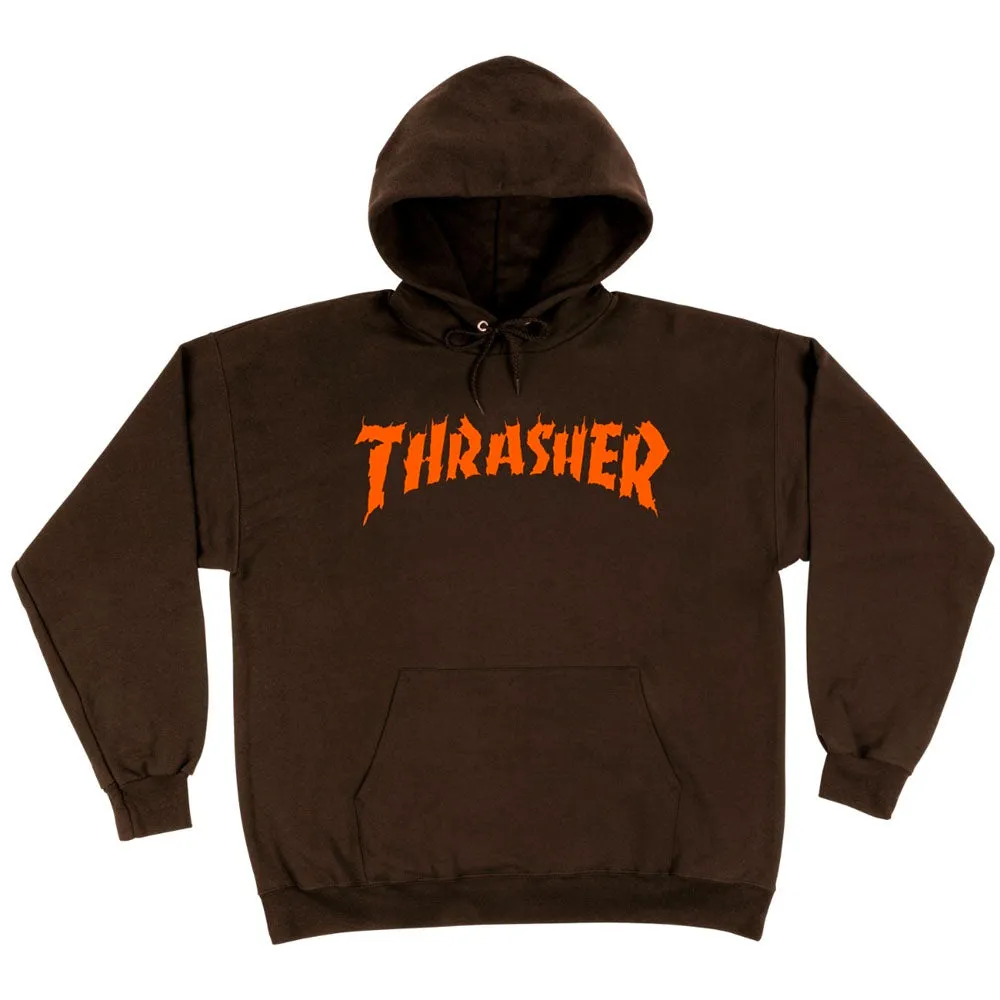 Thrasher - Burn It Down Hoodie Dark Chocolate