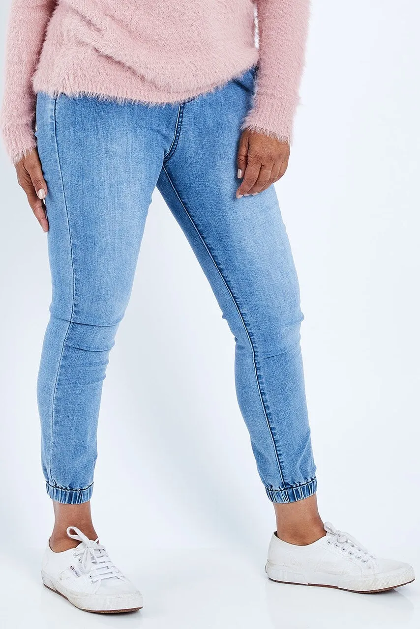 Threadz Cuffed Jogger Denim 38851