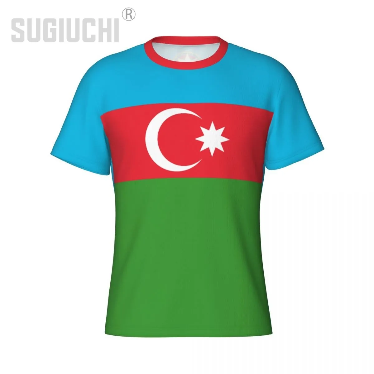 Tight Sports T-shirt Azerbaijan Flag