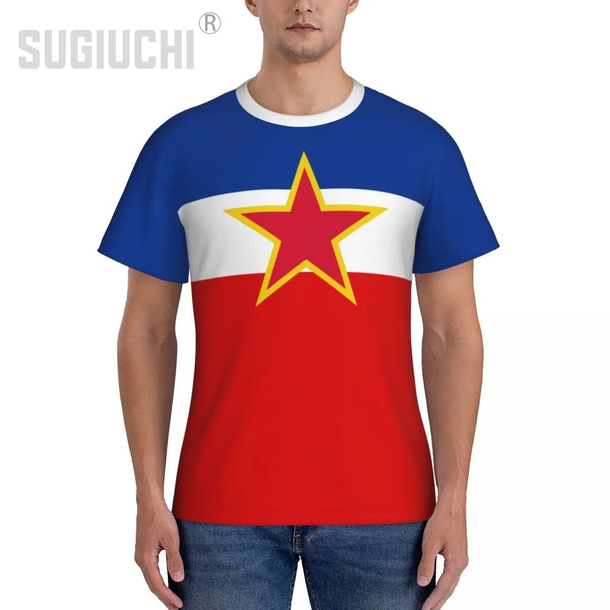 Tight Sports T-shirt Yugoslavia Flag