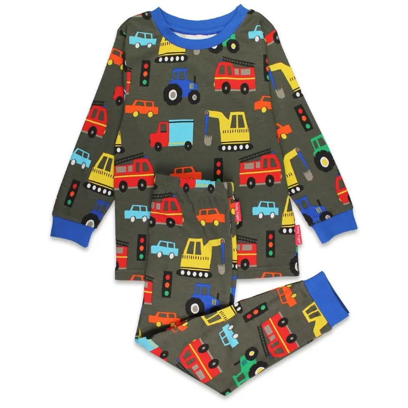 Toby Tiger Transport Print Kids Pyjamas