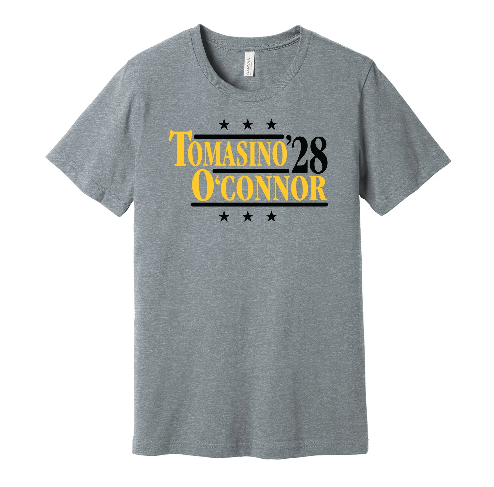 Tomasino & O'Connor '28 - Pittsburgh Political Campaign Parody T-Shirt - Hyper Than Hype Shirts