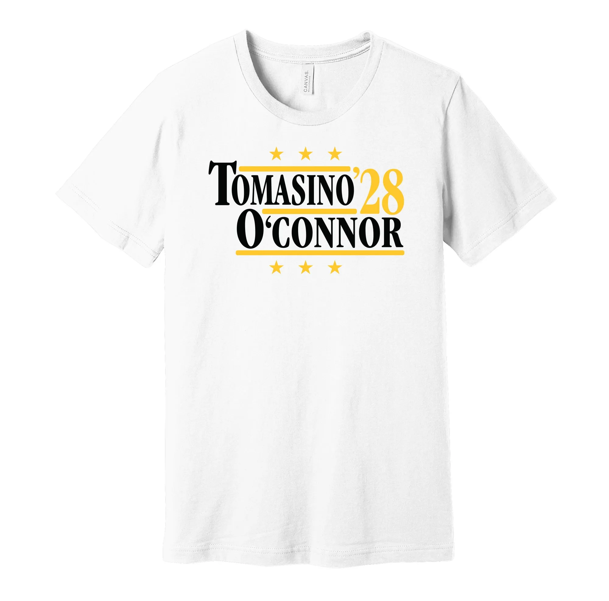 Tomasino & O'Connor '28 - Pittsburgh Political Campaign Parody T-Shirt - Hyper Than Hype Shirts