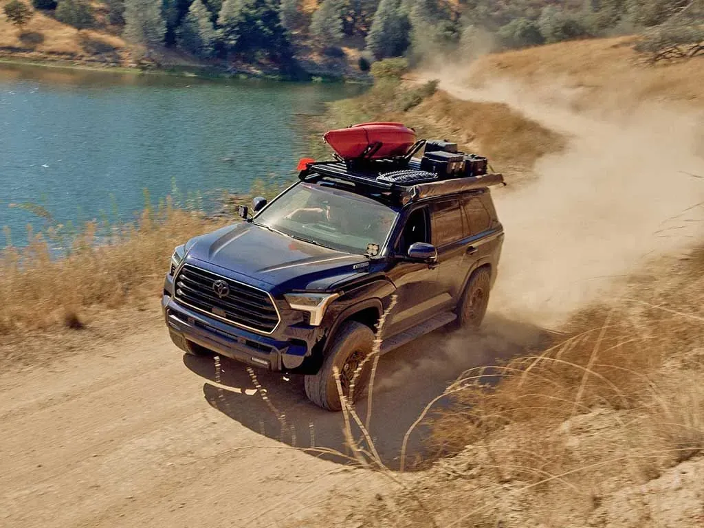 Toyota Sequoia (2022-Current) Slimline II Roof Rack Kit Front Runner | SKU: KRTS002T