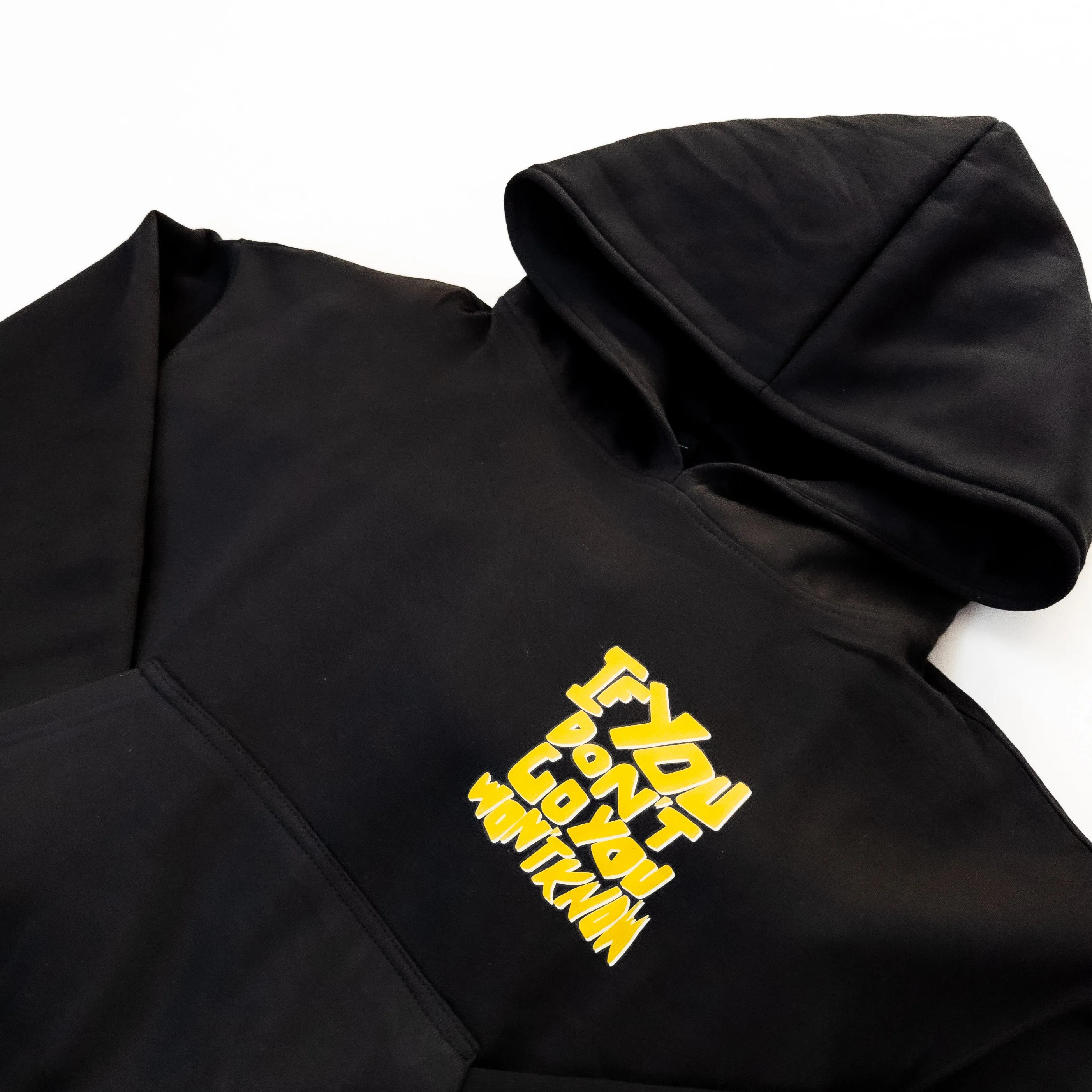 Traveler Printed Black Hoodie