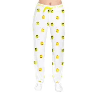 Twisted Smiley lite Velvet Sweat Pants