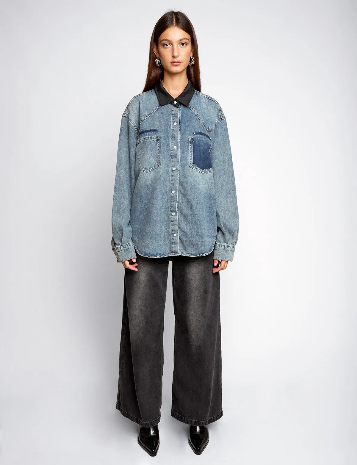 Two Tone Denim Shirt