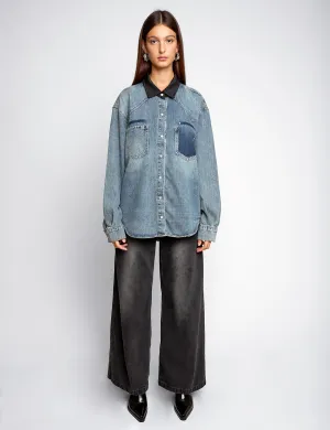Two Tone Denim Shirt