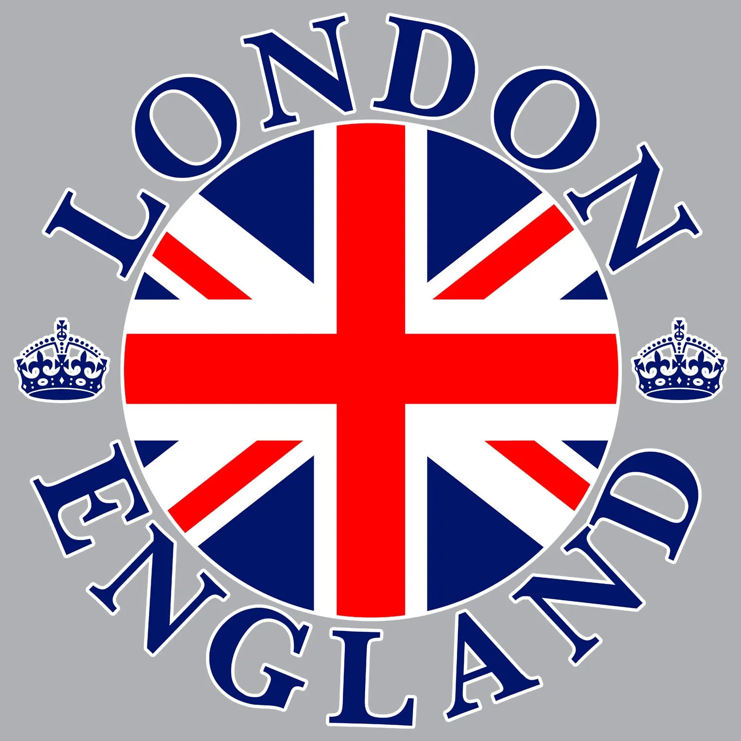 UA London Calling Crown Badge Men's T-shirt (Heather Grey)