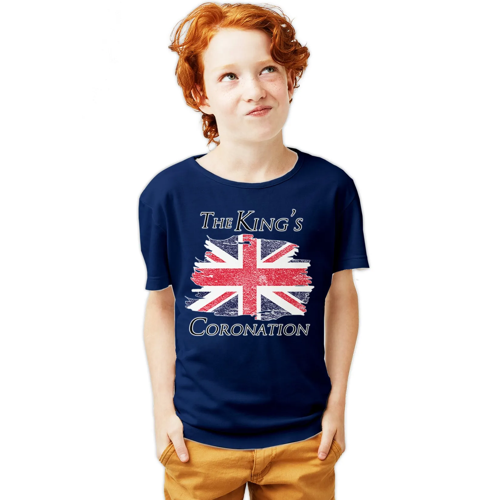 Urban Attitude Kings Coronation 2023 British Flag Youth T-shirt